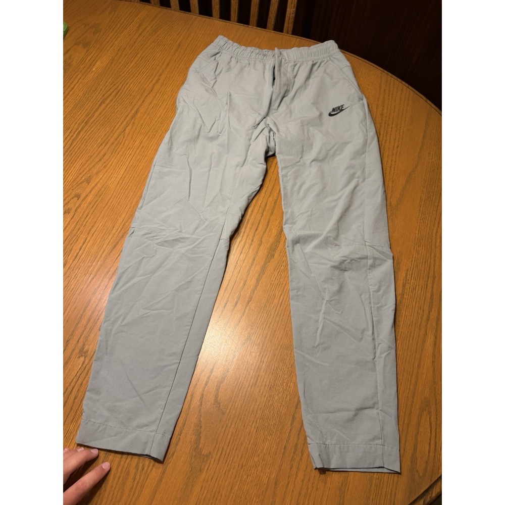 Mens Nike Small Jogger Pants. Drawstring And Button